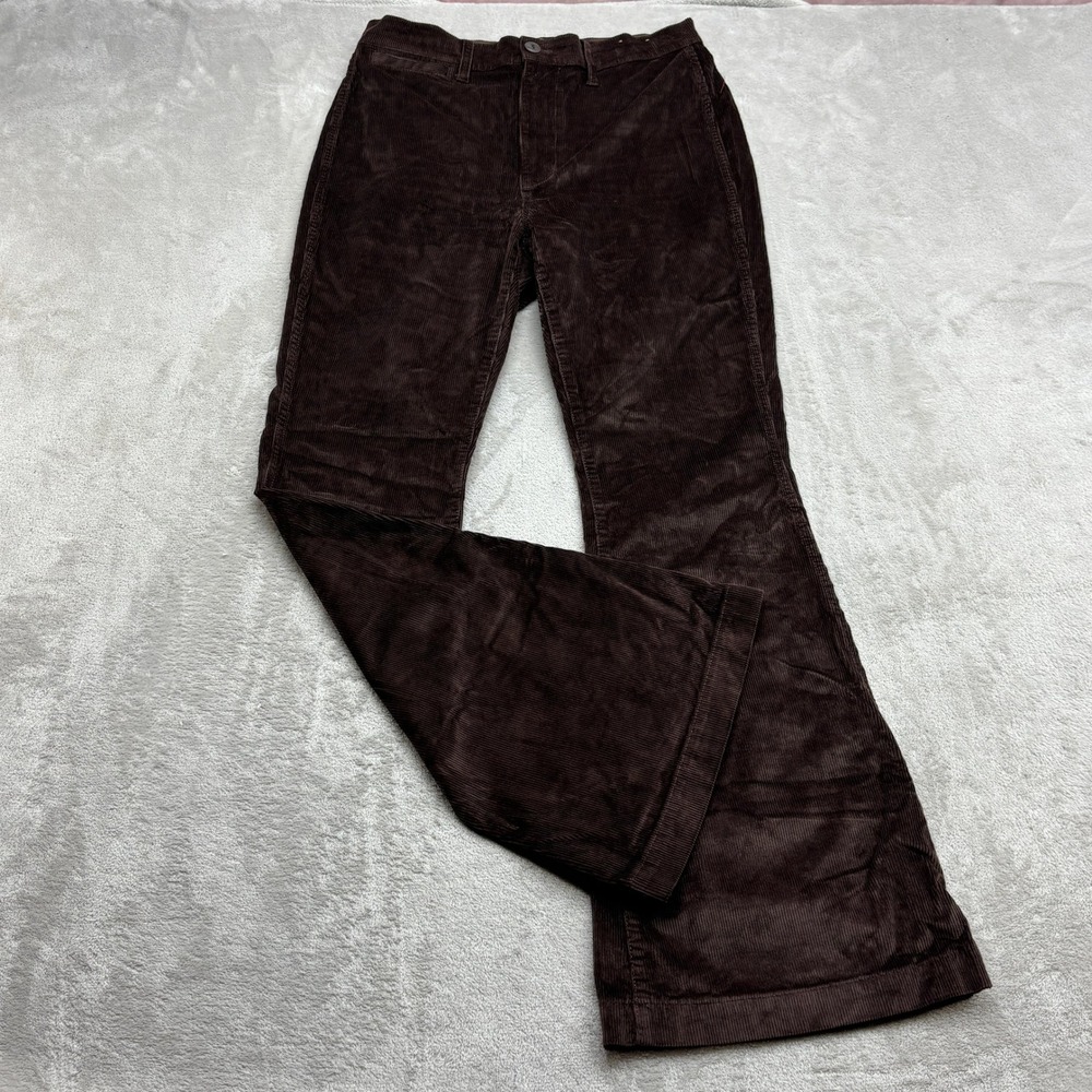 Madewell Perfect Vintage Flare Pant Women's 27 Brown Corduroy Retro 70s Trousers